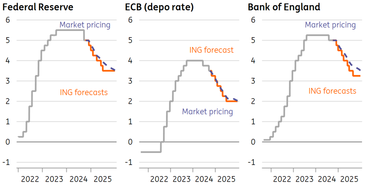 Central bank rate cuts How fast and how far? articles ING Think