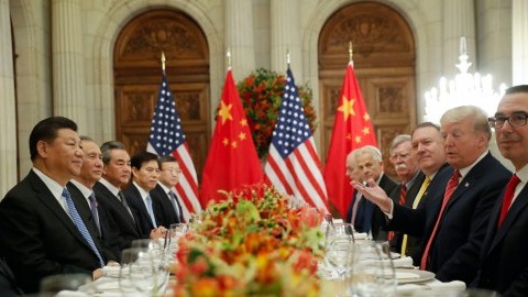 Donald Trump, Xi Jinping. President Donald Trump, right, with China's President Xi Jinping, left
