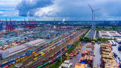 Hamburg port