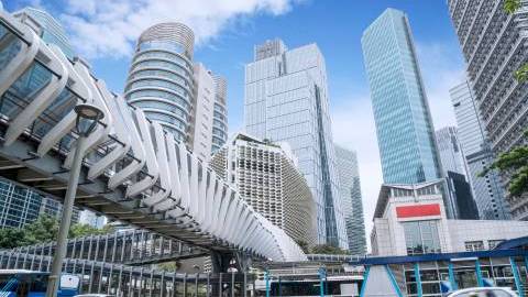 Sudirman Central Business District in Jakarta, Indonesia