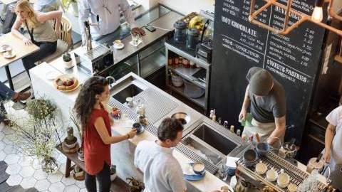 Service sector businesses are particularly upbeat at the moment