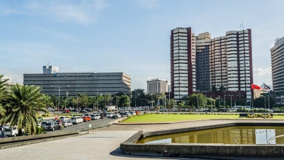 The Central Bank of the Philippines and other buildings as seen from the CCP Grounds Source: Shutterstock