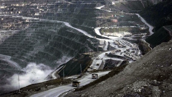 Freeport's Grasberg copper and gold mine in Indonesia, pictured in 2013 Source: