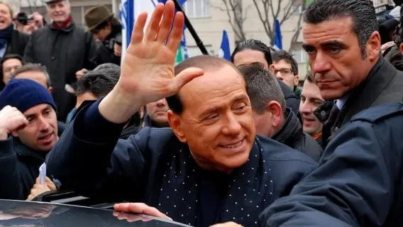 Silvio Berlusconi at a Forza Italia rally, 2018
