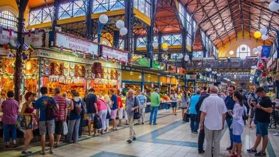The biggest market in Budapest
