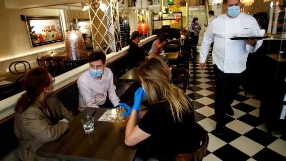 A restaurant in Barcelona