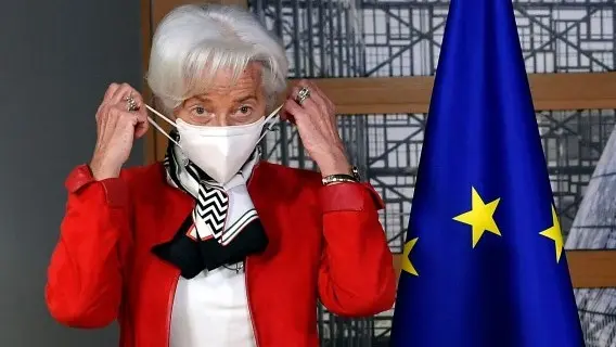 ECB President Christine Lagarde in Brussels