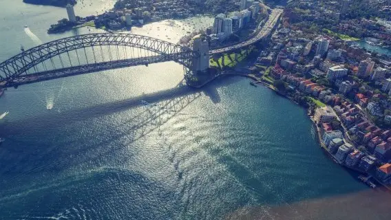 Ariel view of Sydney