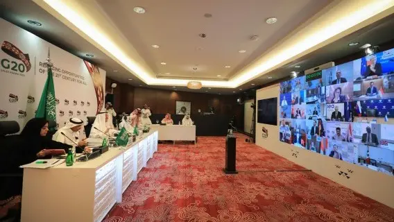 Saudi Energy Ministry, Prince Abdulaziz bin Salman Al-Saud, Minister of Energy of Saudi Arabia, chairs a virtual summit of the Group of 20 energy ministers to coordinate a response to plummeting oil prices