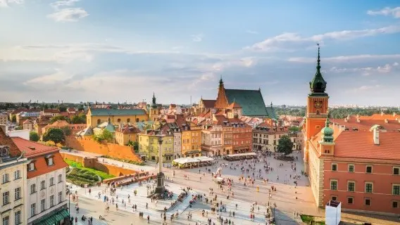 View of Warsaw Old Town