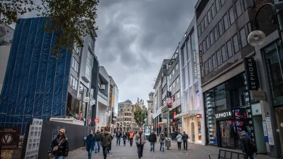 Shoppers in Cologne, Germany