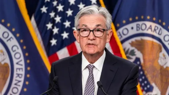 Fed Chair Powell announces a 25 basis point rate hike at the 3 May meeting