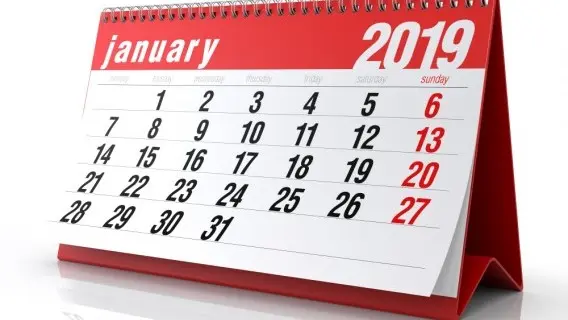 Jan 19 Calendar