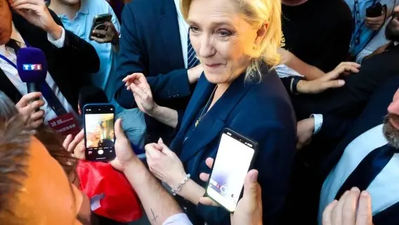 Marine Le Pen's National Rally party (RN) came out on top in the first round of French voting.