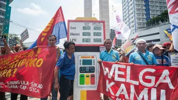 Transport strikes and nationwide protests as fuel prices surge in the Philippines