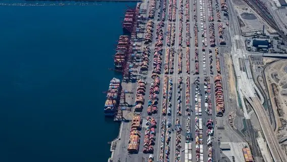 Port of LA and Long Beach