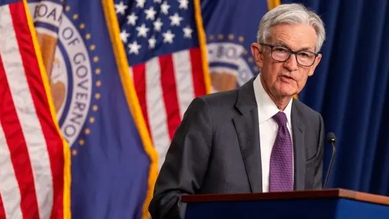 Fed Chair Powell at today's press conference announcing that rates remain on hold