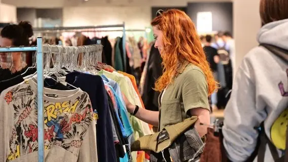 Buying second-hand clothing is becoming increasingly popular in Europe