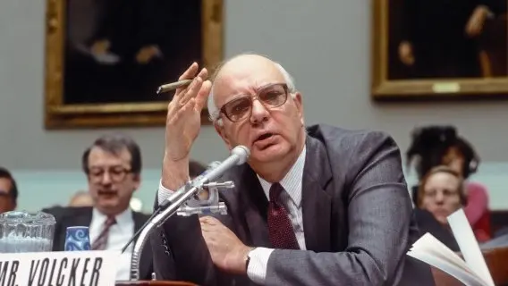 Paul Volcker was US Federal Reserve Chair from 1979 to 1987