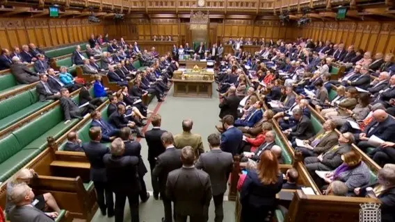 British members of parliament debating Brexit proposals