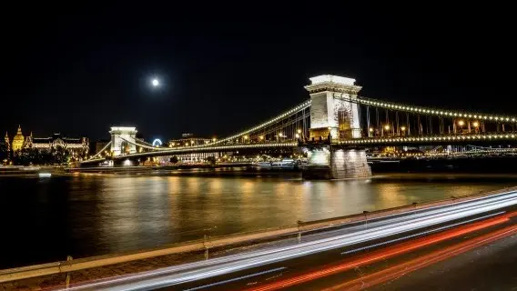 The Szécheny Chain Bridge in Budapest