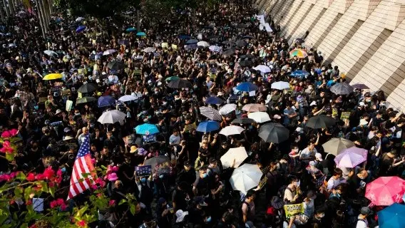Anti-government protests continued in Hong Kong over the weekend