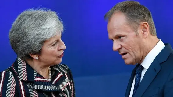 British Prime Minister, Theresa May and Donald Tusk, European Council President