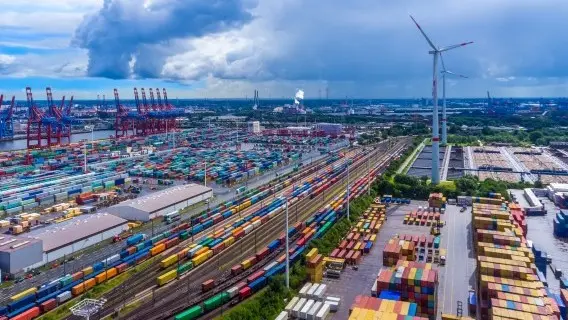 Hamburg port