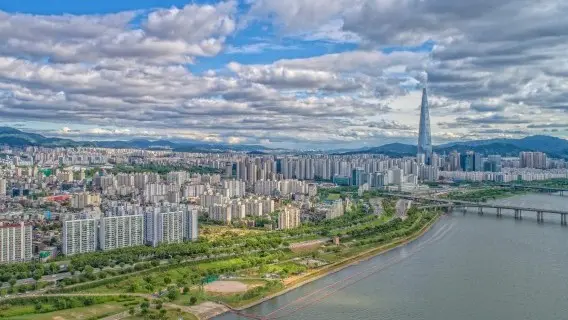 House prices in South Korea have risen rapidly in recent years. Pictured: Seoul