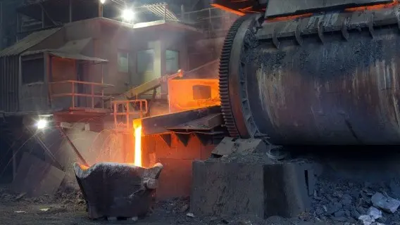A copper smelter in Chile, the leading source of copper imports for the US