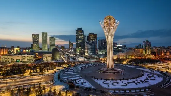 A view of Kazakhstan's capital city, Astana