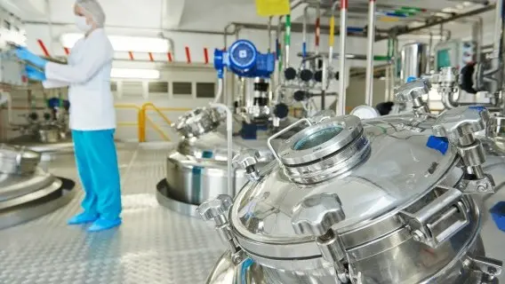 The pharmaceuticals industry saw a slight decline in production in December