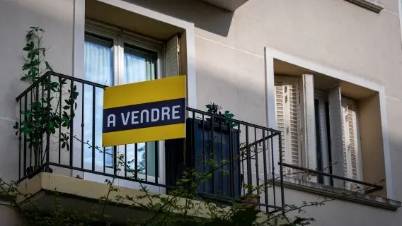A 'For Sale' sign in France