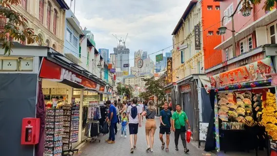 Chinatown street market in Singapore