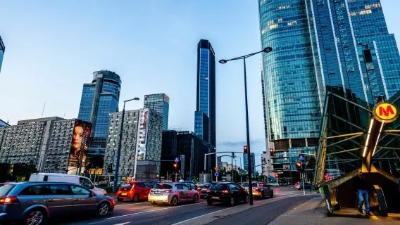 Warsaw, Poland, which saw weaker economic growth at the beginning of the year