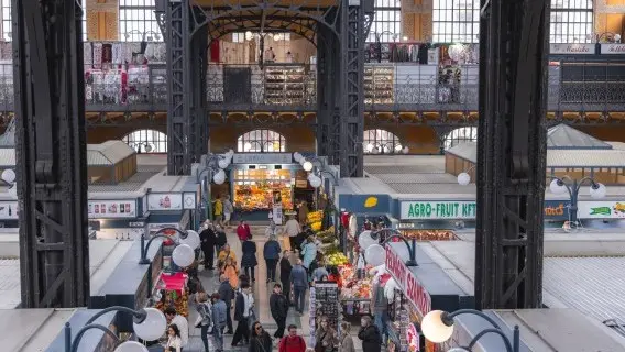 The Great Market Hall in Budapest