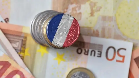 We haven't seen much of a reaction from the euro so far to Friday evening's decision by Fitch to downgrade France one notch to A+