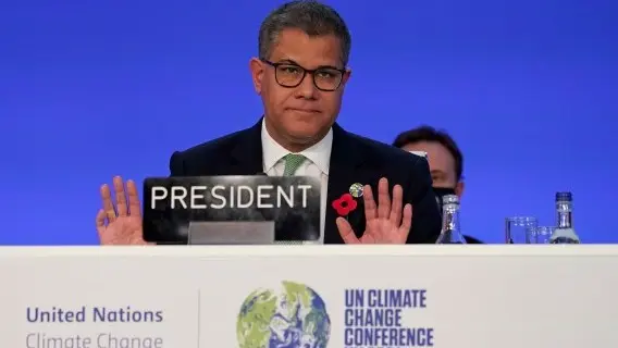 The President of the COP26 summit, Alok Sharma, was visibly moved at the end of the summit