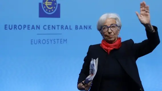 ECB President, Christine Lagarde, at Thursday's news conference in Frankfurt