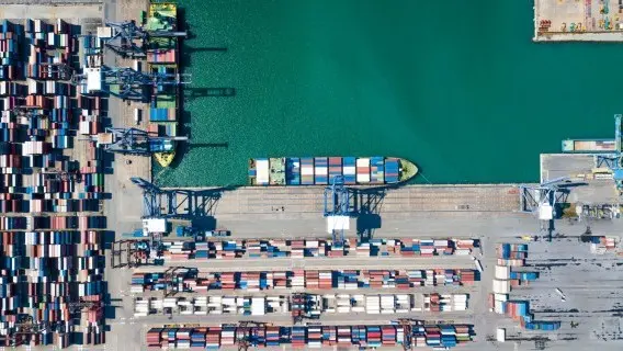 Global exports from Asia are slowing. Pictured: Thailand's Chonburi Laem Chabang Port