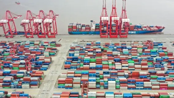 Despite lockdowns easing, there's still congestion in Shanghai's port