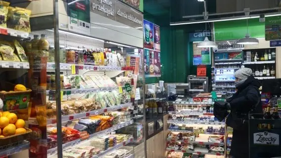 A supermarket in Krakow