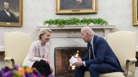President Biden had much to talk about with the EU's Ursula von der Leyen in Washington last month