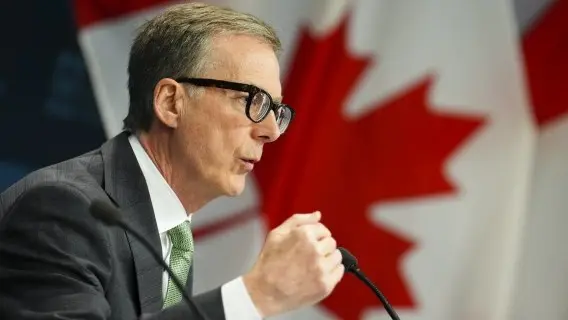 Tiff Macklem, Governor of the Bank of Canada. Signs of faster-decelerating inflation could weigh on the loonie today