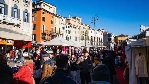 Shoppers in Italy