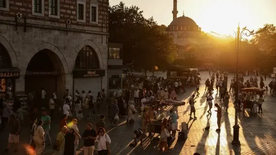 Eminonu Square in Istanbul, Turkey