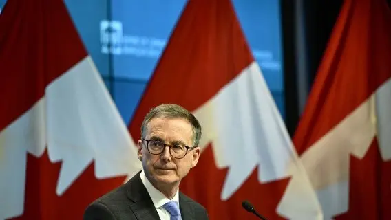 The Bank of Canada is widely expected to cut rates for a third consecutive meeting today. Pictured: BoC governor Tiff Macklem