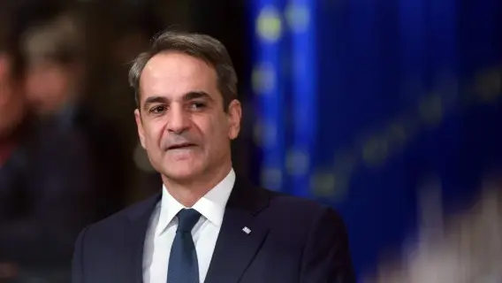 Greece's Prime Minister Kyriakos Mitsotakis