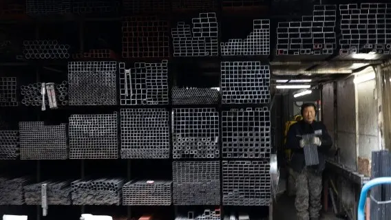 A metal fabrication plant in Seoul, South Korea. Trump has raised the tariff rate on aluminium and steel imports to 25%
