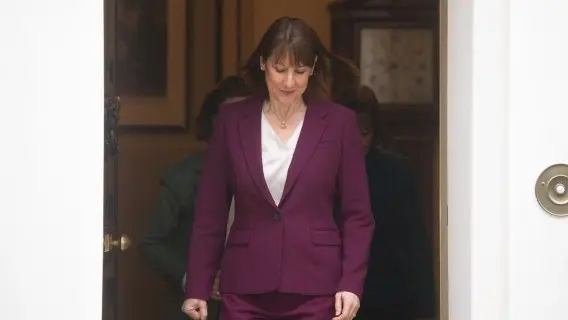UK Chancellor of the Exchequer Rachel Reeves outside 11 Downing Street on 12 February 2025